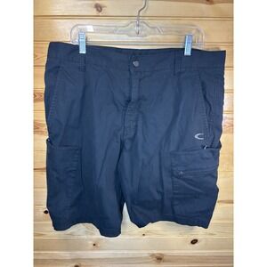 Oakley Flat Front Hybrid Cargo Short Regular Fit Snap Button Zip Pocket Men's 38